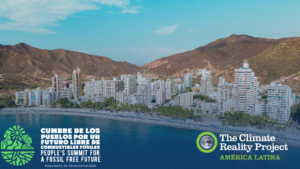 Santa Marta, playa. Lugar donde ocurrió la primera Conferencia para dehar atrás los combustibles fósiles.